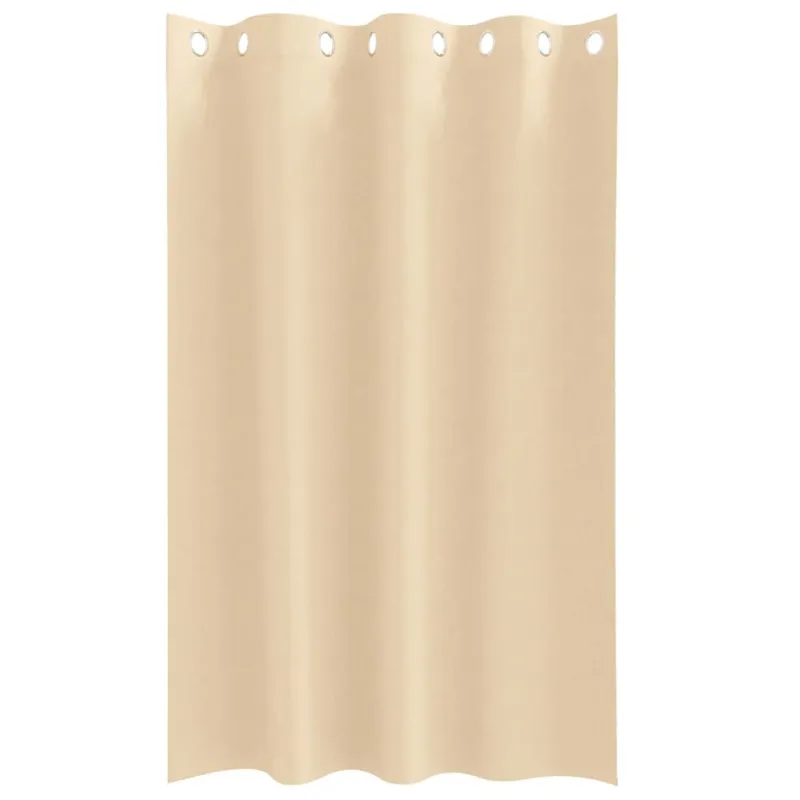 Užuolaidos su žiedais, blokuojančios šviesą 2 pcs Kreminė
