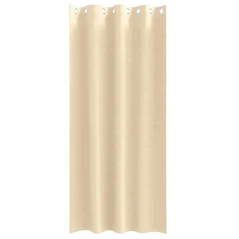 Užuolaidos su žiedais, blokuojančios šviesą 2 pcs Kreminė
