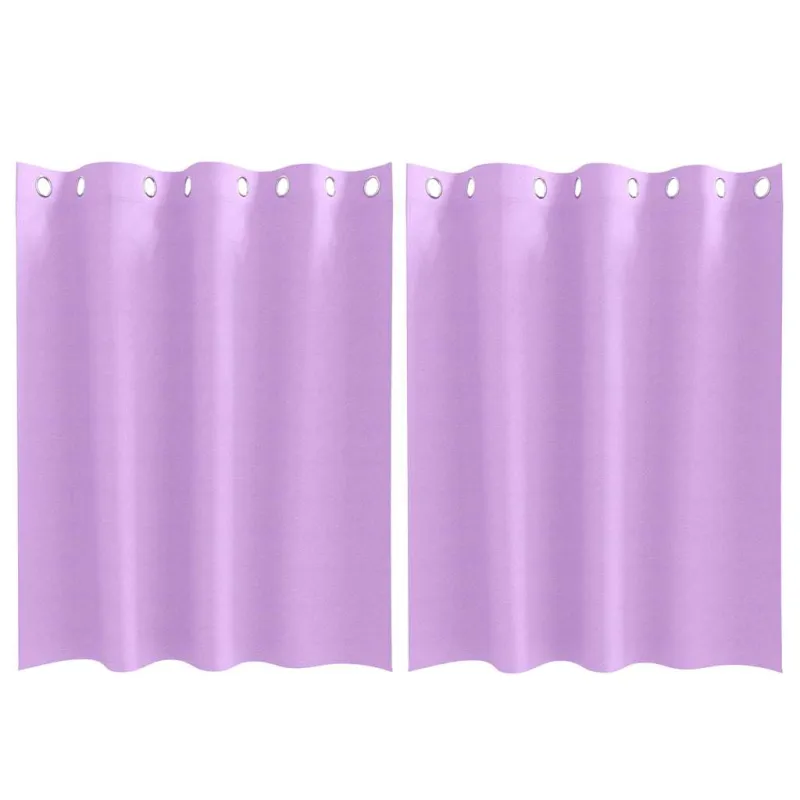 Užuolaidos su žiedais, blokuojančios šviesą 2 pcs Violetinė