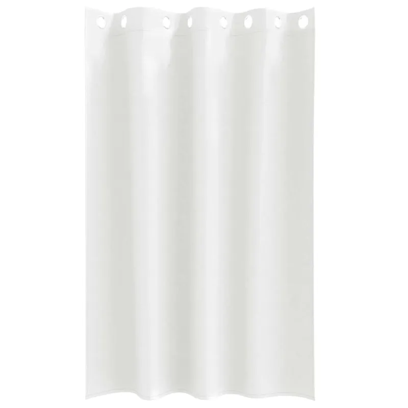 Užuolaidos su žiedais, blokuojančios šviesą 2 pcs Švari balta