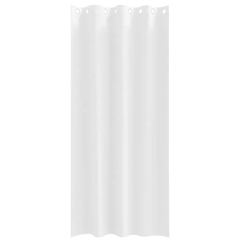 Užuolaidos su žiedais, blokuojančios šviesą 2 pcs Švari balta