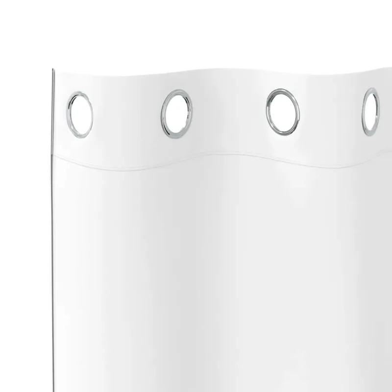 Užuolaidos su žiedais, blokuojančios šviesą 2 pcs Švari balta