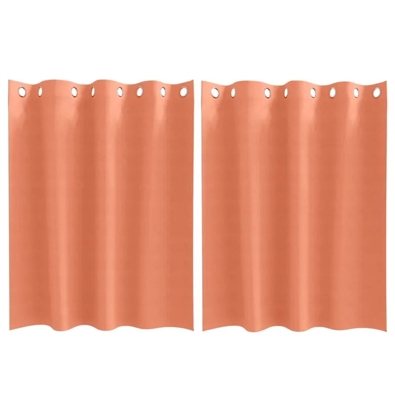 Užuolaidos su žiedais, blokuojančios šviesą 2 pcs Terakotos