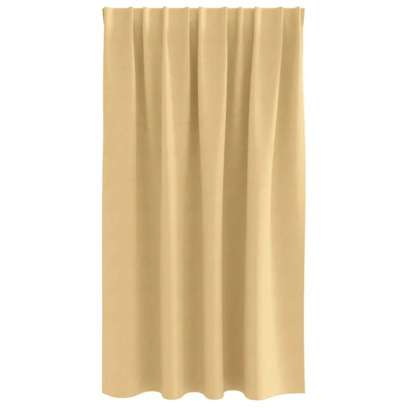 Užuolaidos su žiedais, blokuojančios šviesą 2 pcs Smėlio