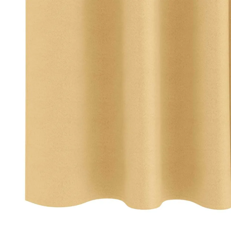 Užuolaidos su žiedais, blokuojančios šviesą 2 pcs Smėlio