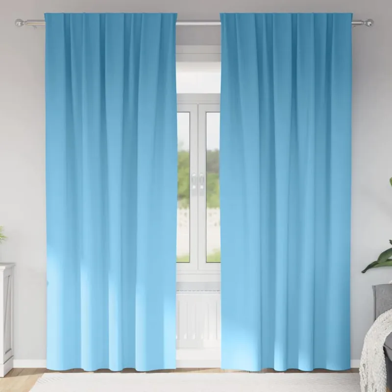 Užuolaidos su žiedais, blokuojančios šviesą 2 pcs