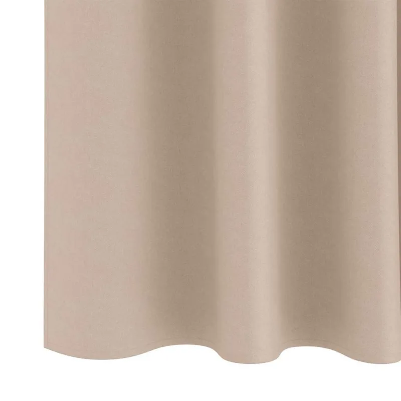 Užuolaidos su žiedais, blokuojančios šviesą 2 pcs Taupe