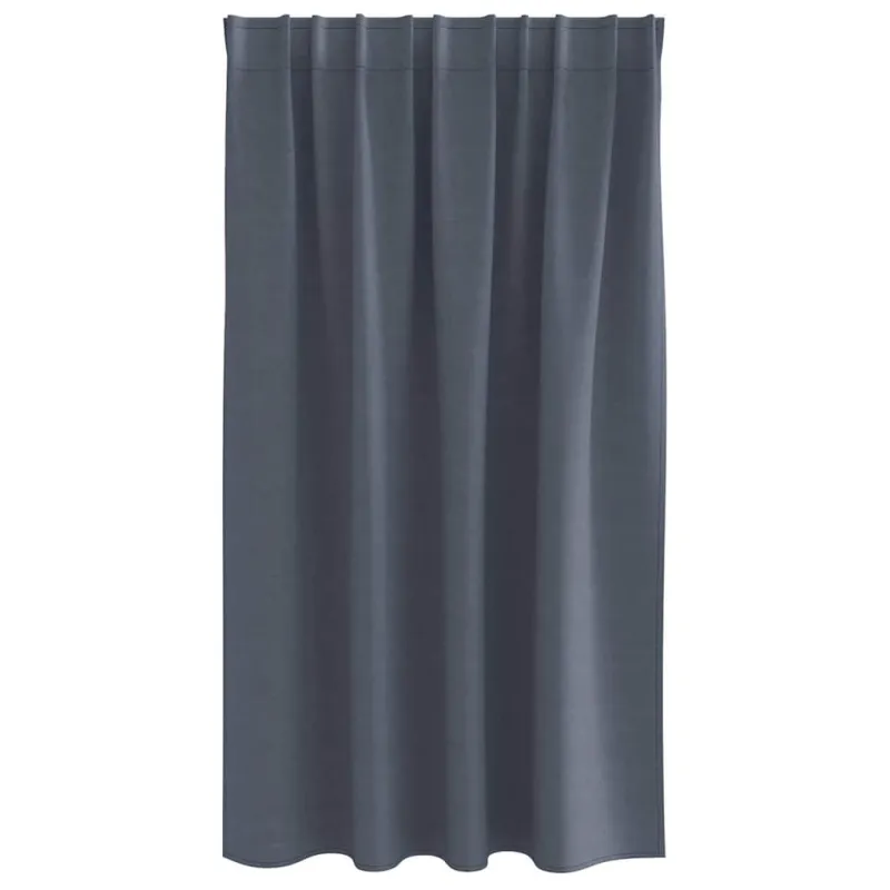 Užuolaidos su žiedais, blokuojančios šviesą 2 pcs Antracitas