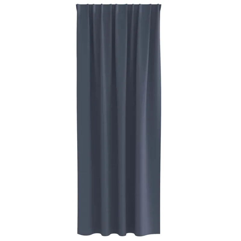 Užuolaidos su žiedais, blokuojančios šviesą 2 pcs Antracitas