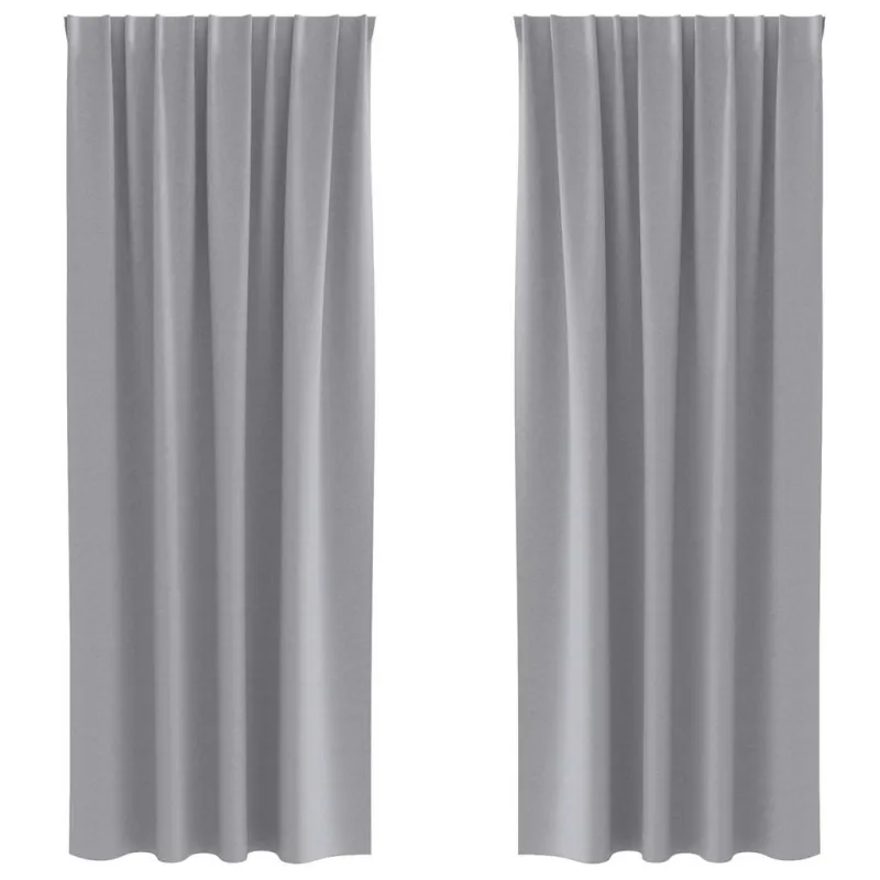 Užuolaidos su žiedais, blokuojančios šviesą 2 pcs