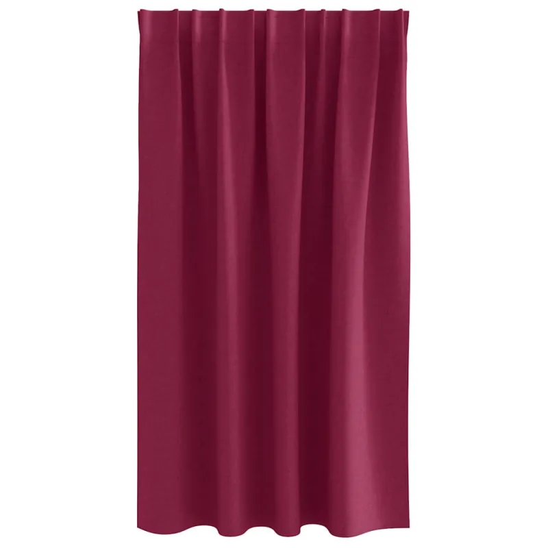 Užuolaidos su žiedais, blokuojančios šviesą 2 pcs Vyno raudona