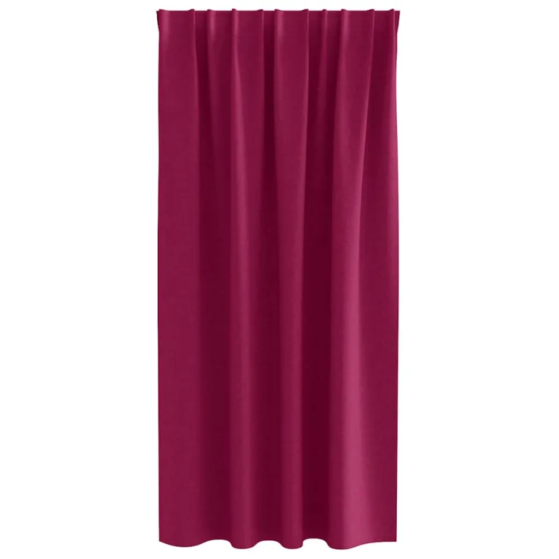 Užuolaidos su žiedais, blokuojančios šviesą 2 pcs Vyno raudona