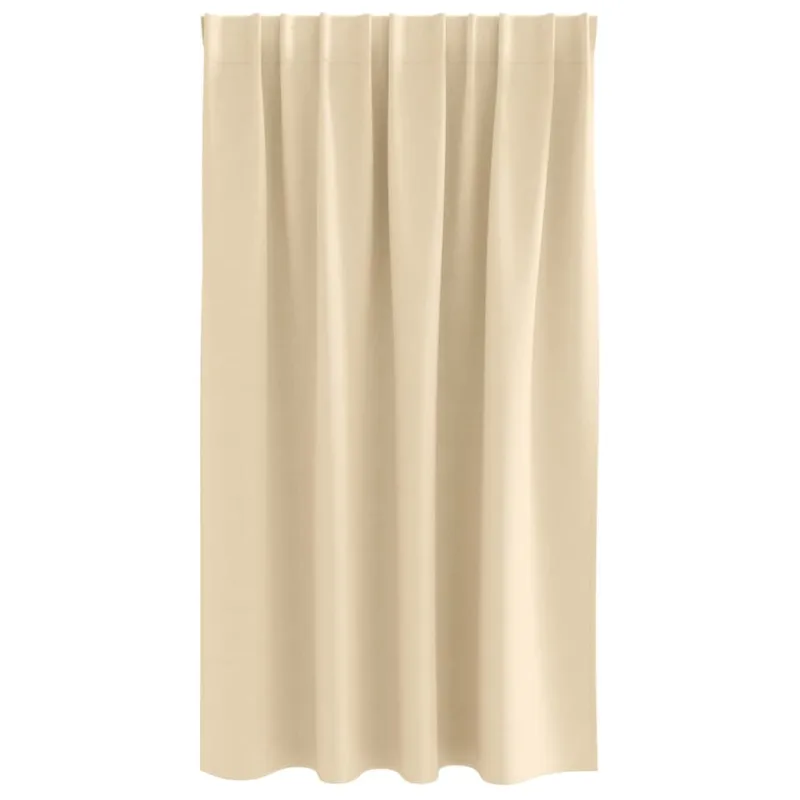 Užuolaidos su žiedais, blokuojančios šviesą 2 pcs Kreminė