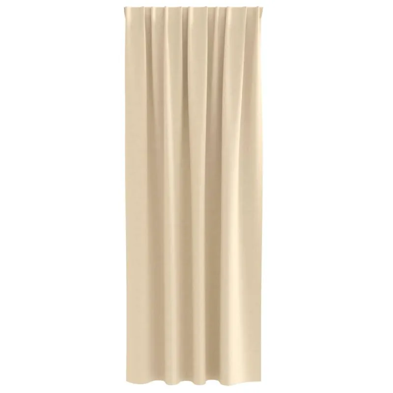 Užuolaidos su žiedais, blokuojančios šviesą 2 pcs Kreminė