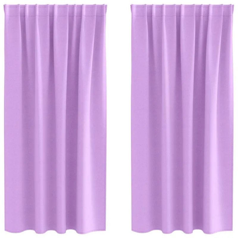 Užuolaidos su žiedais, blokuojančios šviesą 2 pcs Violetinė