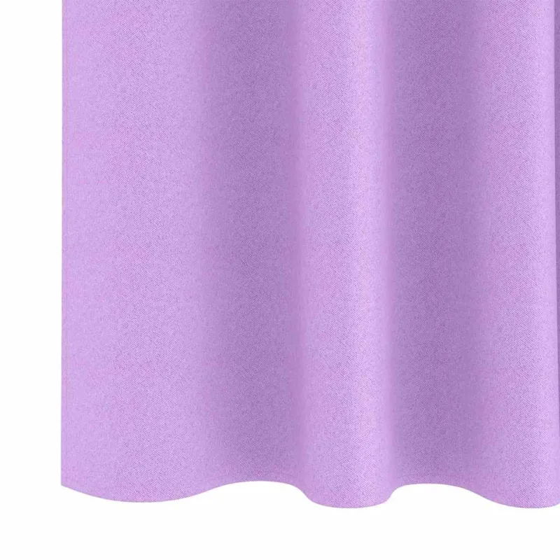 Užuolaidos su žiedais, blokuojančios šviesą 2 pcs Violetinė