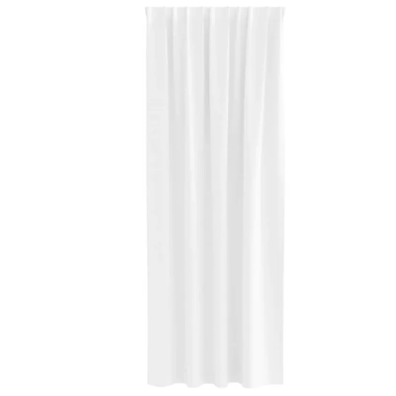 Užuolaidos su žiedais, blokuojančios šviesą 2 pcs Švari balta