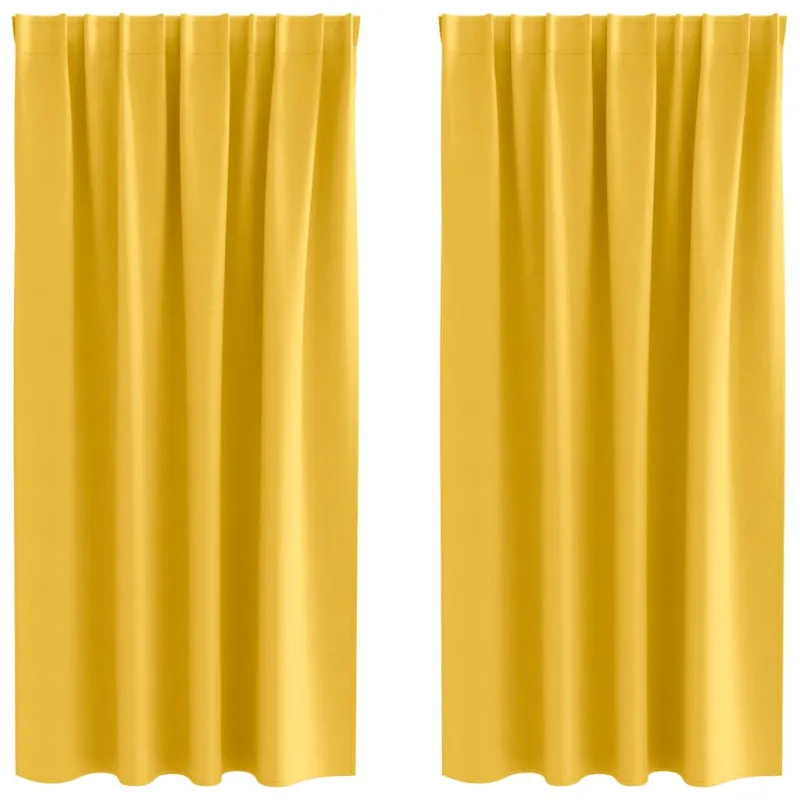 Užuolaidos su žiedais, blokuojančios šviesą 2 pcs