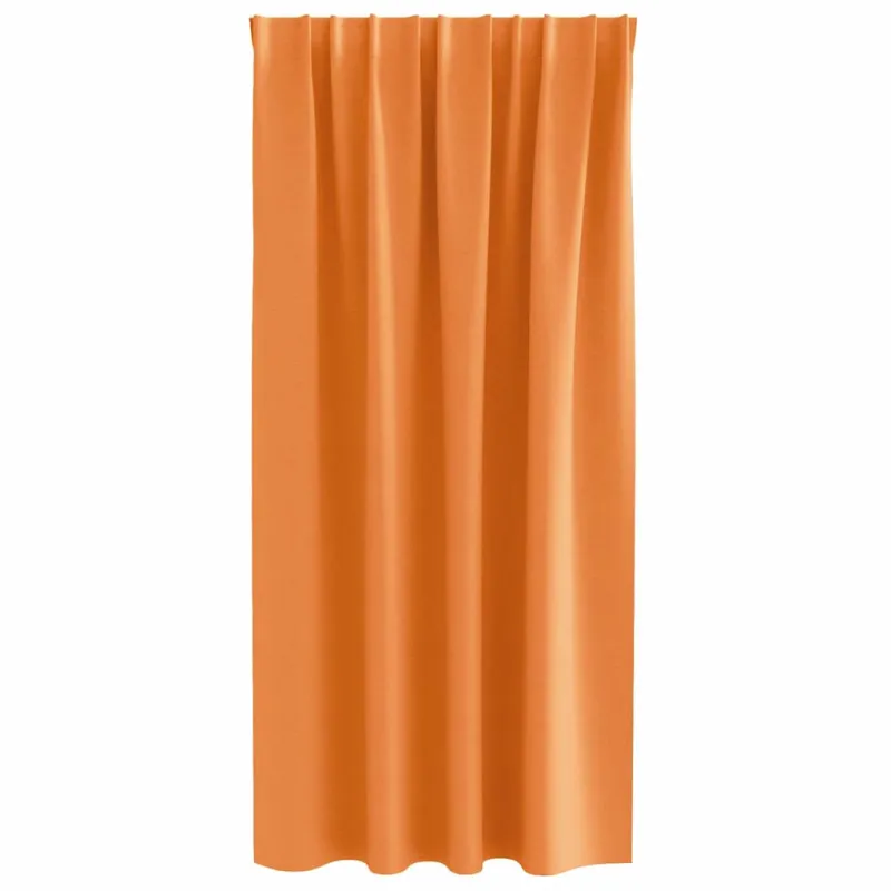 Užuolaidos su žiedais, blokuojančios šviesą 2 pcs Oranžinė