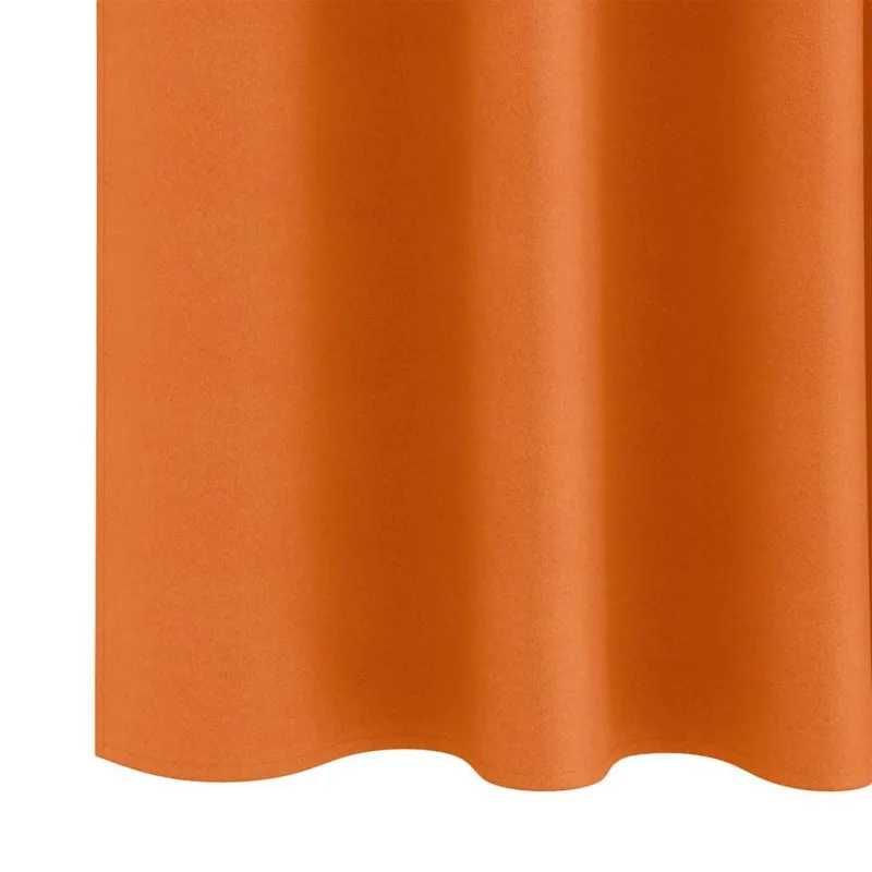 Užuolaidos su žiedais, blokuojančios šviesą 2 pcs Oranžinė