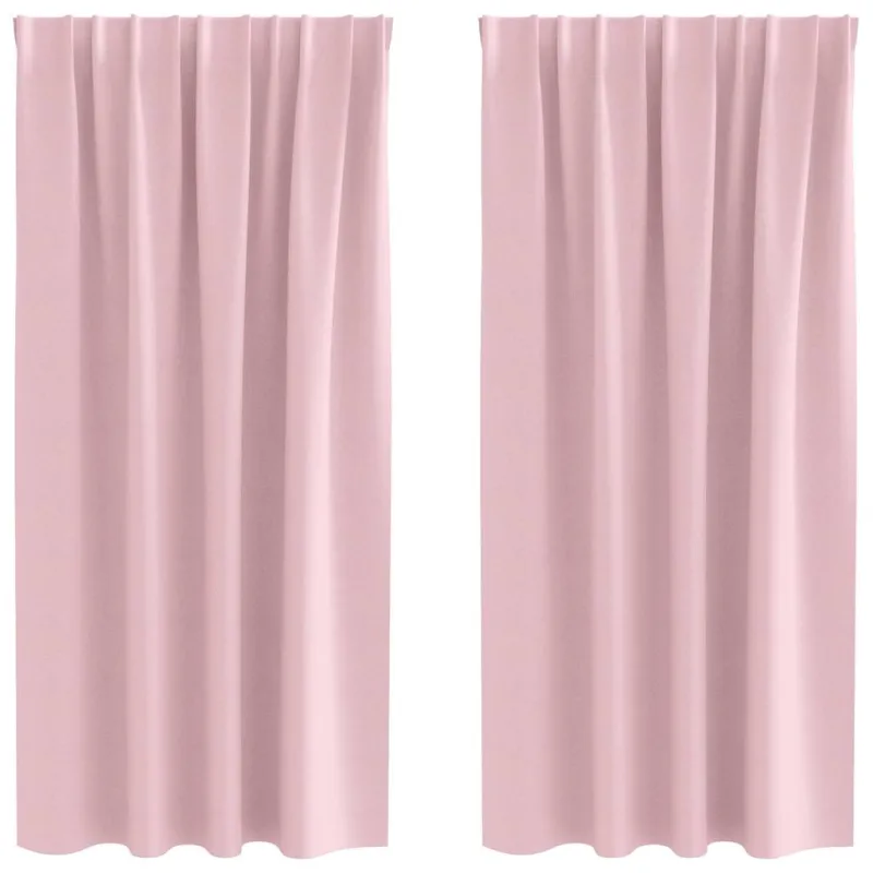 Užuolaidos su žiedais, blokuojančios šviesą 2 pcs