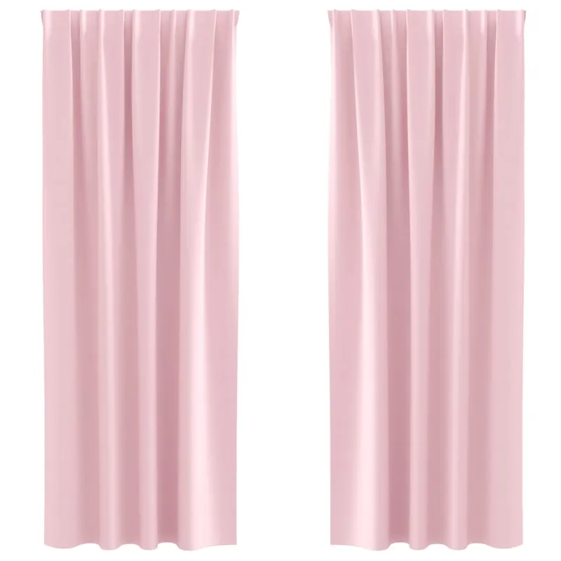 Užuolaidos su žiedais, blokuojančios šviesą 2 pcs