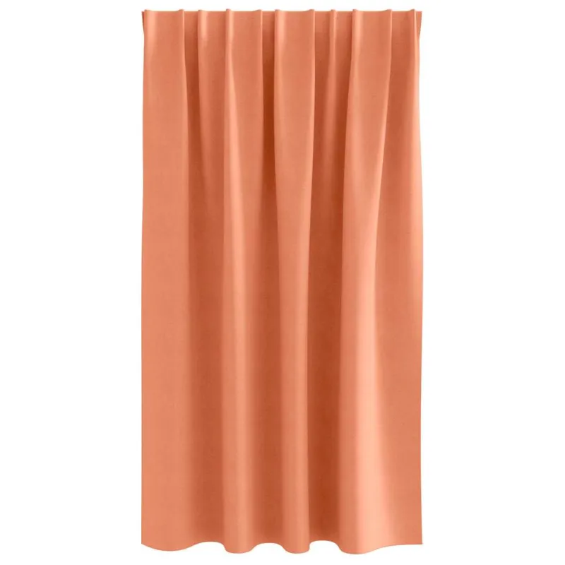 Užuolaidos su žiedais, blokuojančios šviesą 2 pcs Terakotos