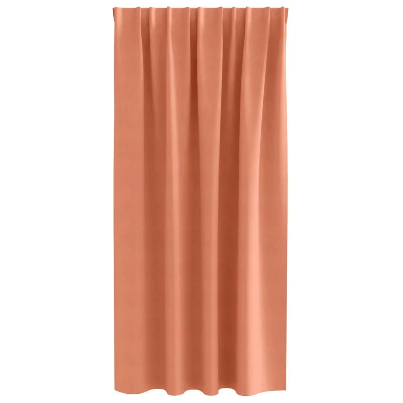 Užuolaidos su žiedais, blokuojančios šviesą 2 pcs Terakotos