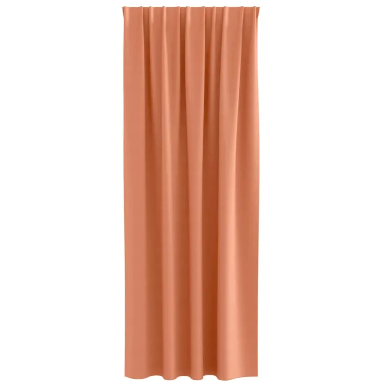 Užuolaidos su žiedais, blokuojančios šviesą 2 pcs Terakotos