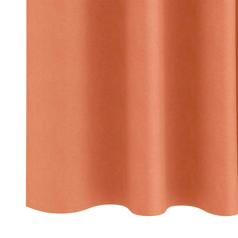 Užuolaidos su žiedais, blokuojančios šviesą 2 pcs Terakotos