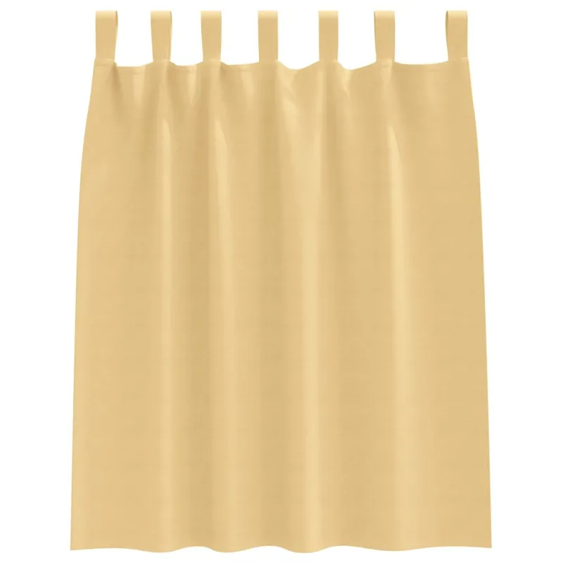 Užuolaidos su žiedais, blokuojančios šviesą 2 pcs Smėlio