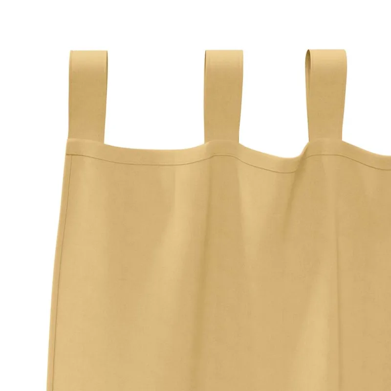 Užuolaidos su žiedais, blokuojančios šviesą 2 pcs Smėlio