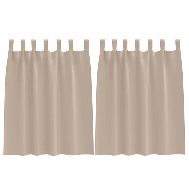 Užuolaidos su žiedais, blokuojančios šviesą 2 pcs Taupe