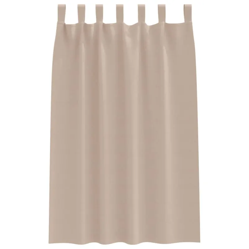 Užuolaidos su žiedais, blokuojančios šviesą 2 pcs Taupe
