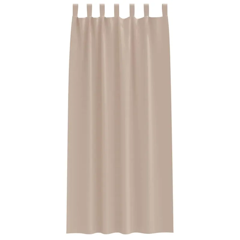 Užuolaidos su žiedais, blokuojančios šviesą 2 pcs Taupe