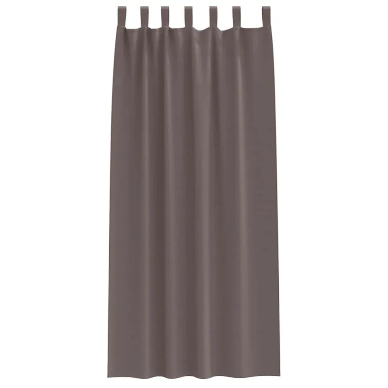 Užuolaidos su žiedais, blokuojančios šviesą 2 pcs Tamsiai rudas