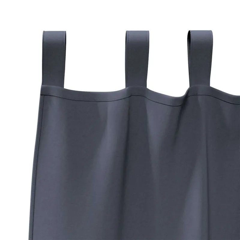 Užuolaidos su žiedais, blokuojančios šviesą 2 pcs Antracitas