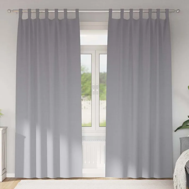 Užuolaidos su žiedais, blokuojančios šviesą 2 pcs