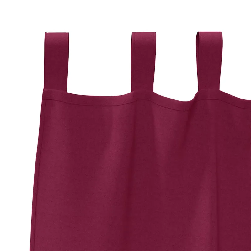 Užuolaidos su žiedais, blokuojančios šviesą 2 pcs Vyno raudona