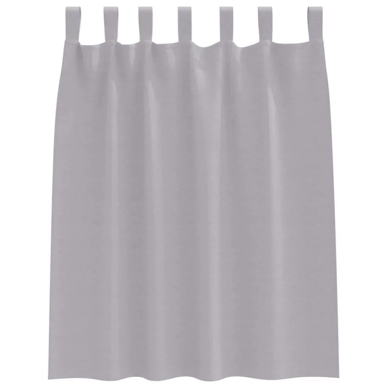 Užuolaidos su žiedais, blokuojančios šviesą 2 pcs Metalo pilka