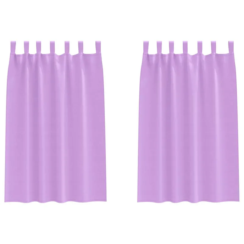 Užuolaidos su žiedais, blokuojančios šviesą 2 pcs Violetinė