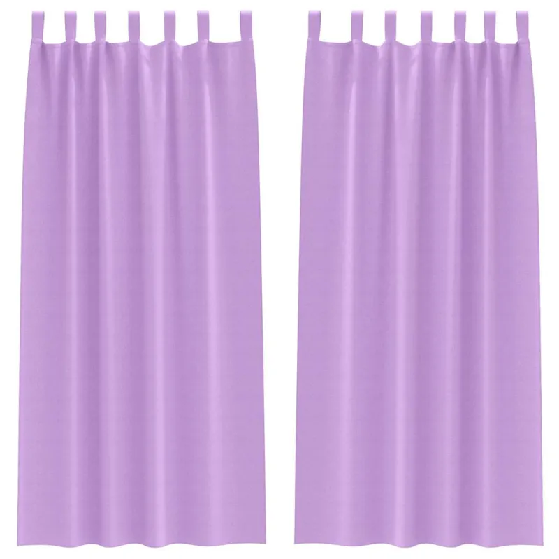 Užuolaidos su žiedais, blokuojančios šviesą 2 pcs Violetinė