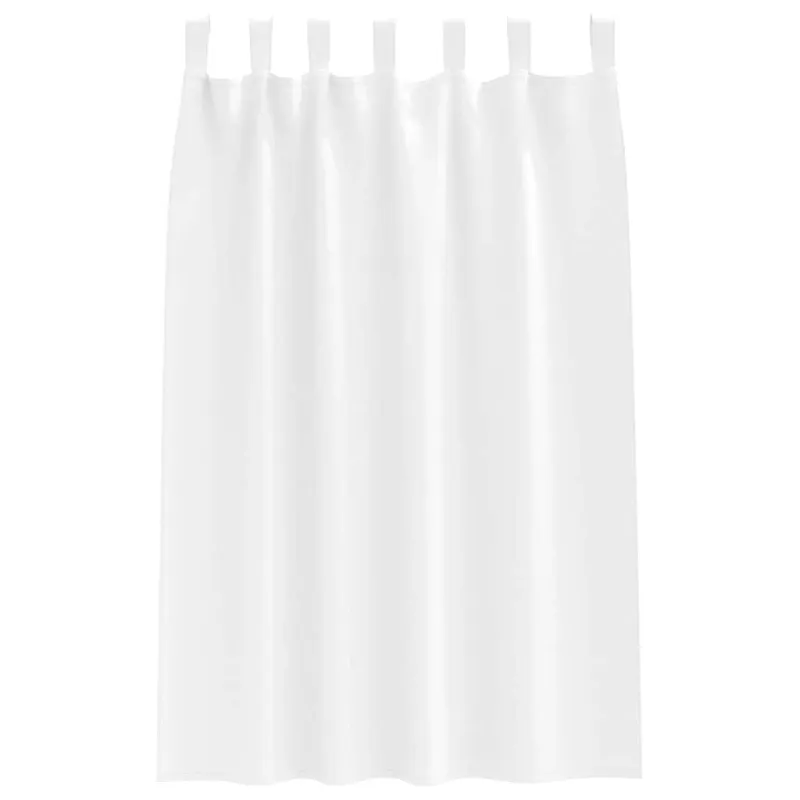 Užuolaidos su žiedais, blokuojančios šviesą 2 pcs Švari balta