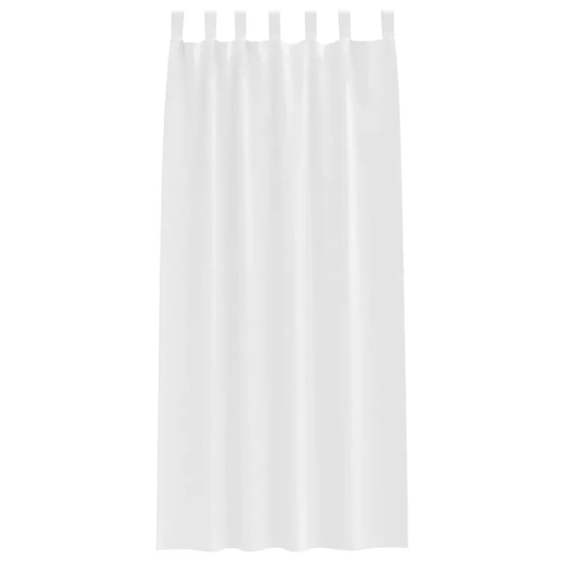 Užuolaidos su žiedais, blokuojančios šviesą 2 pcs Švari balta