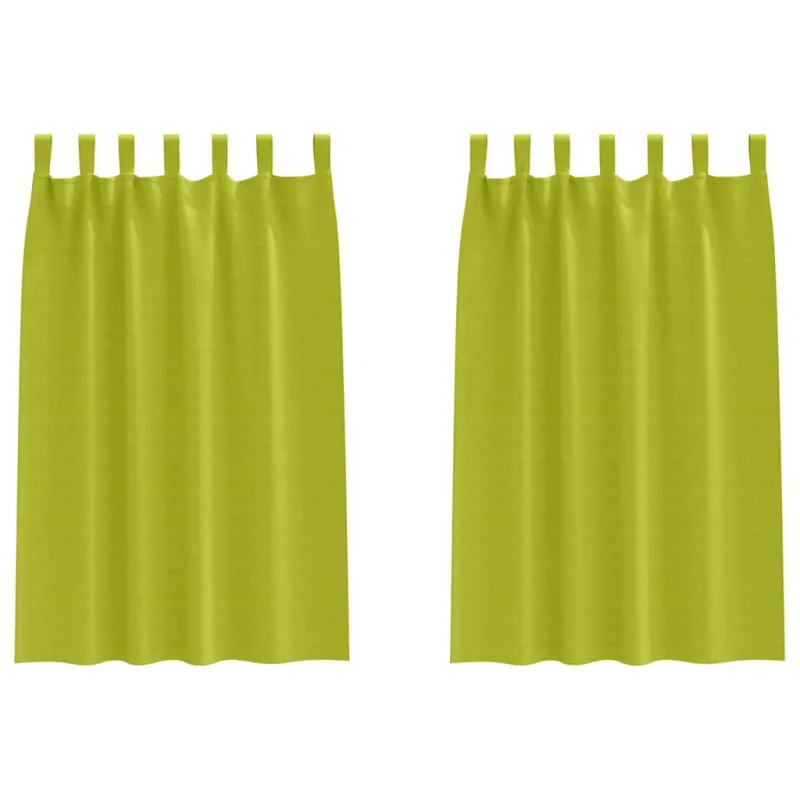 Užuolaidos su žiedais, blokuojančios šviesą 2 pcs Žalia