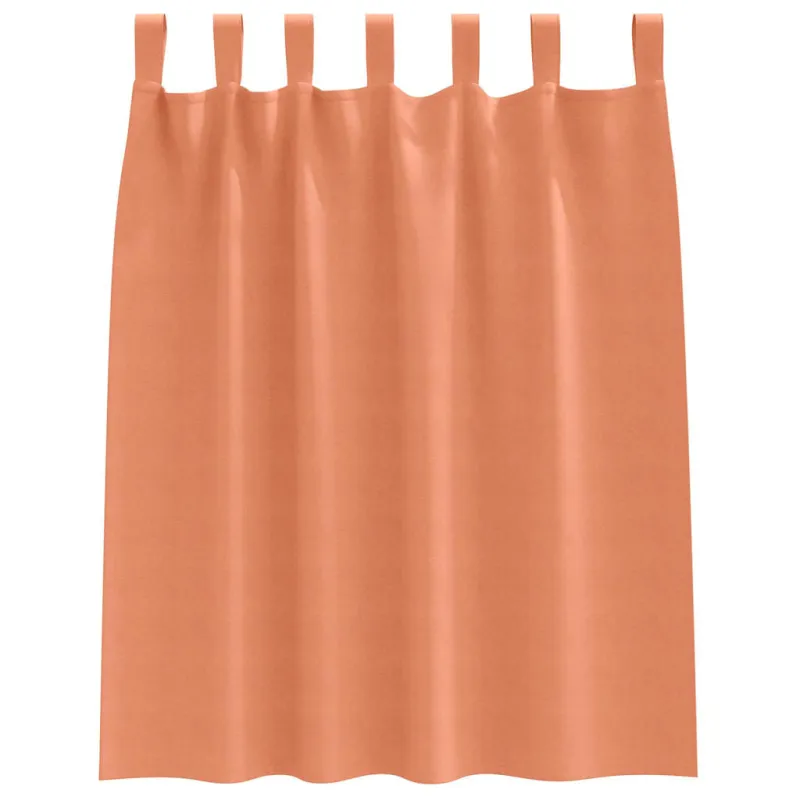 Užuolaidos su žiedais, blokuojančios šviesą 2 pcs Terakotos