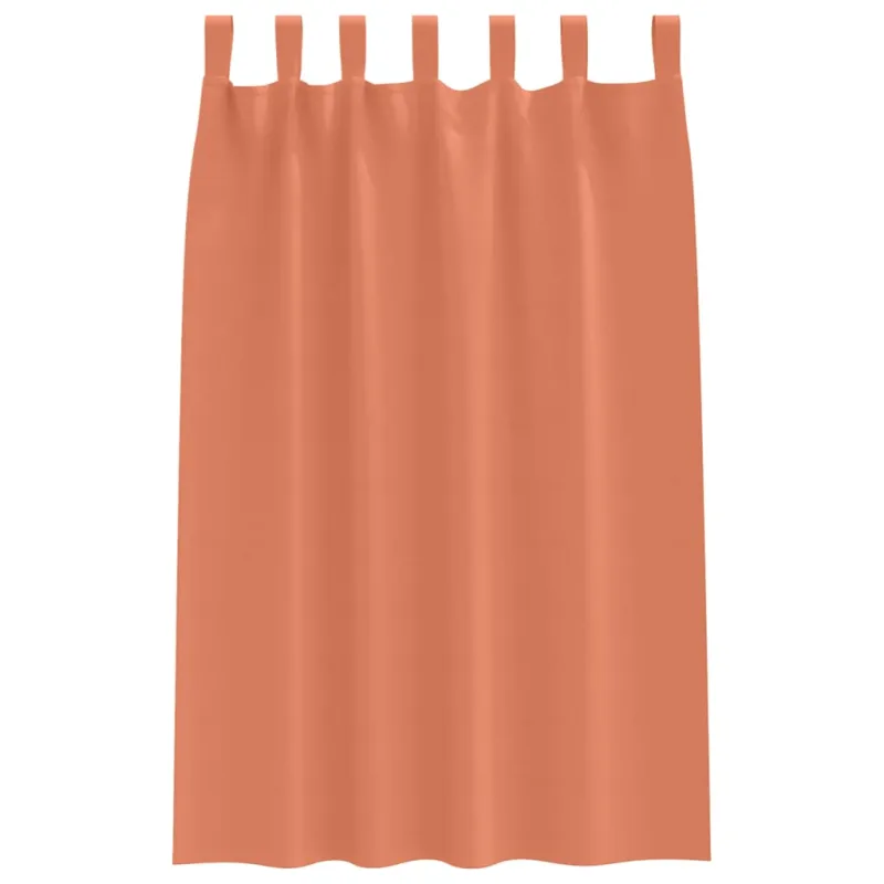 Užuolaidos su žiedais, blokuojančios šviesą 2 pcs Terakotos