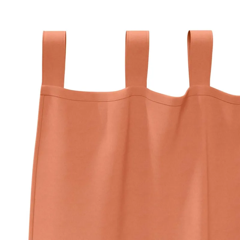Užuolaidos su žiedais, blokuojančios šviesą 2 pcs Terakotos