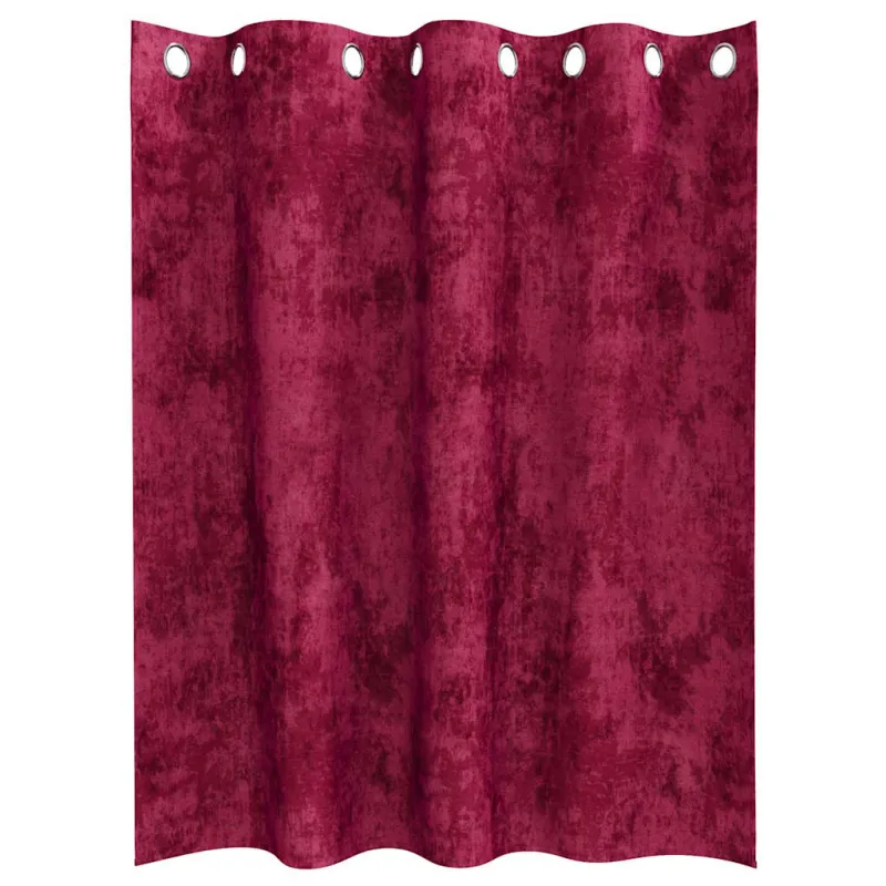 Aksominio tipo užuolaidos 2 pcs Vyno raudona 140 x 140 cm