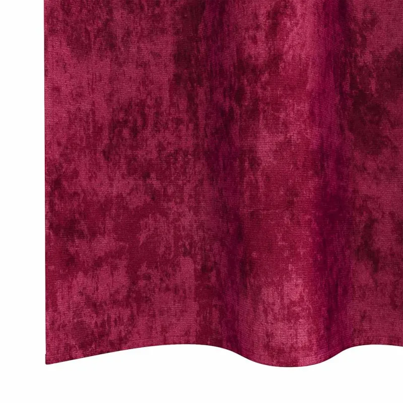 Aksominio tipo užuolaidos 2 pcs Vyno raudona 140 x 140 cm